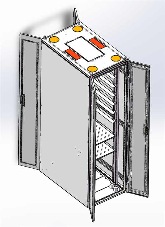 42U九折型材服务器机柜