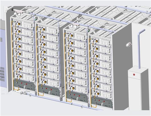 锂电液冷储能集装箱系统图纸结构
