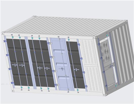 锂电液冷储能集装箱系统图纸结构