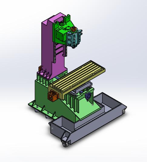【青栋】机床-铣床三维设计28