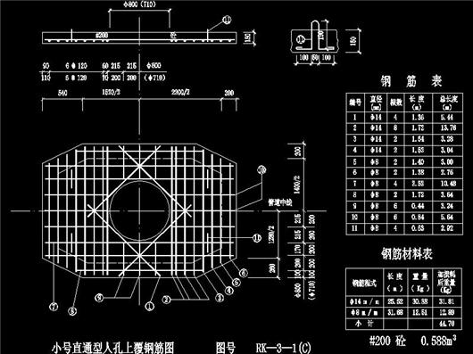 小号人孔井尺寸图片